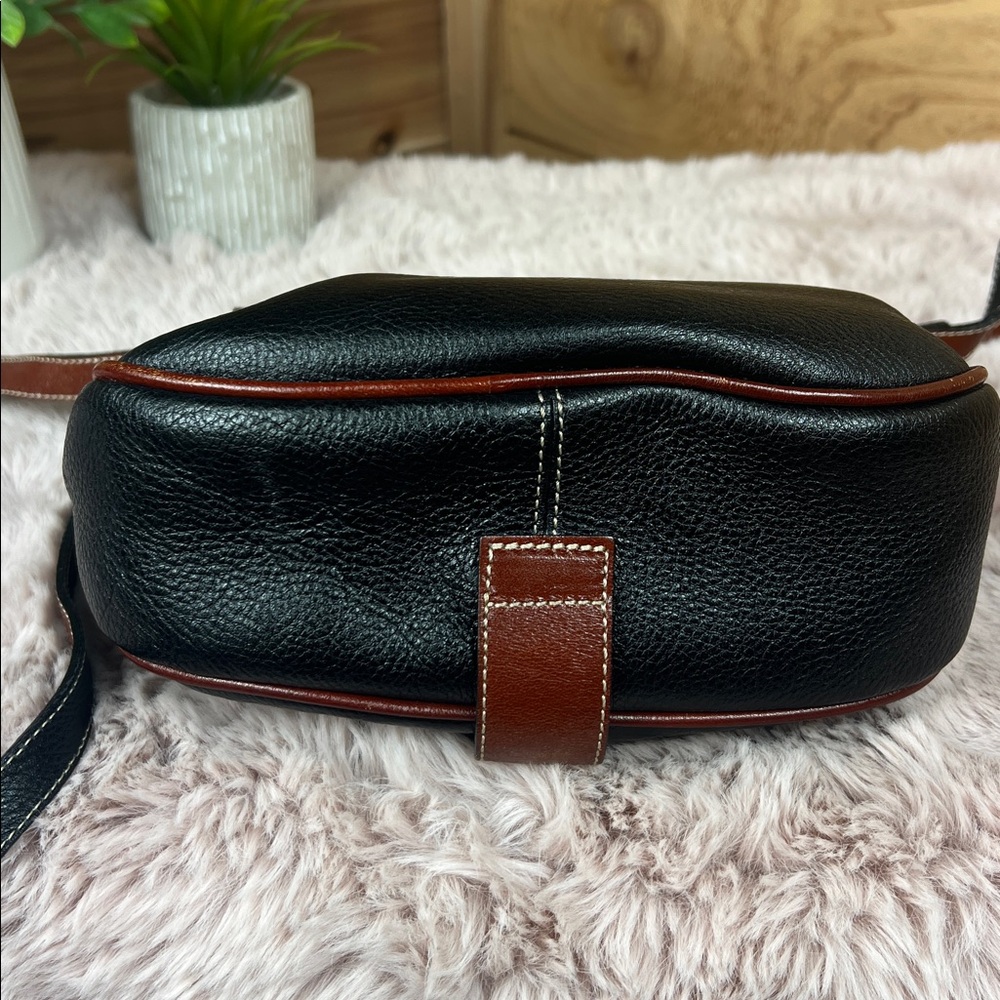 Vintage Bally Virage Two-Tone Leather Saddle Crossbody Bag - Made in Italy - Picture 6 of 12